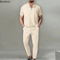 Men Waffle Sets Fashion