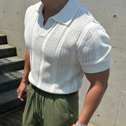 Casual Mens Mesh Polo