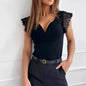 Deep Lace Sleeveless Slim