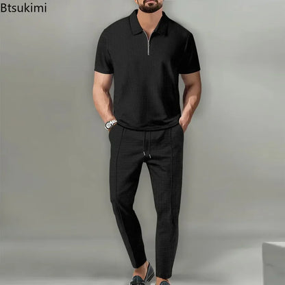 Men Waffle Sets Fashion