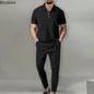 Men Waffle Sets Fashion