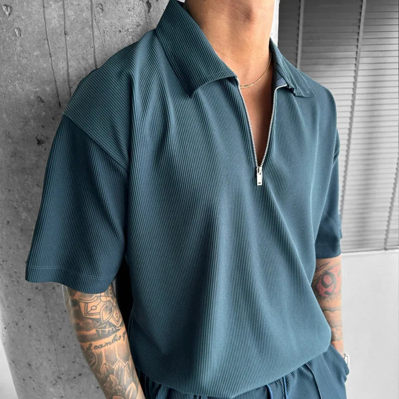 Fashion Zipper Polo