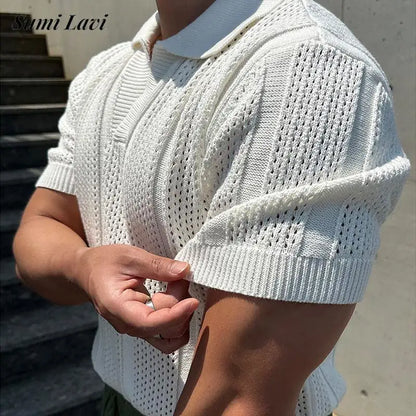 Casual Mens Mesh Polo