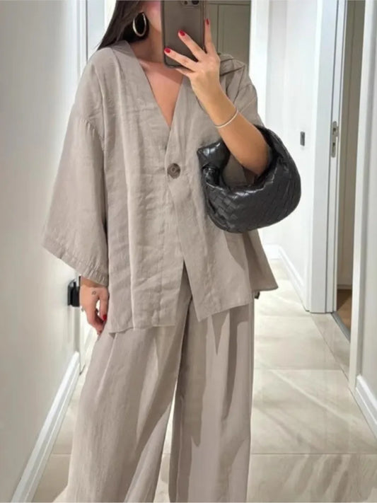 Suit Solid Long Sleeve Single