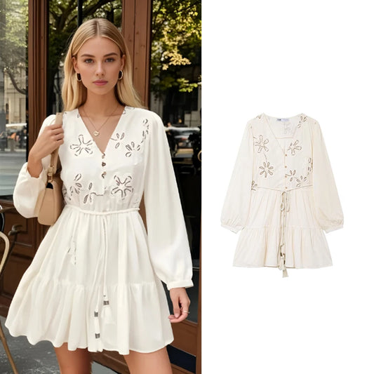 Dresses Chic Embroidery