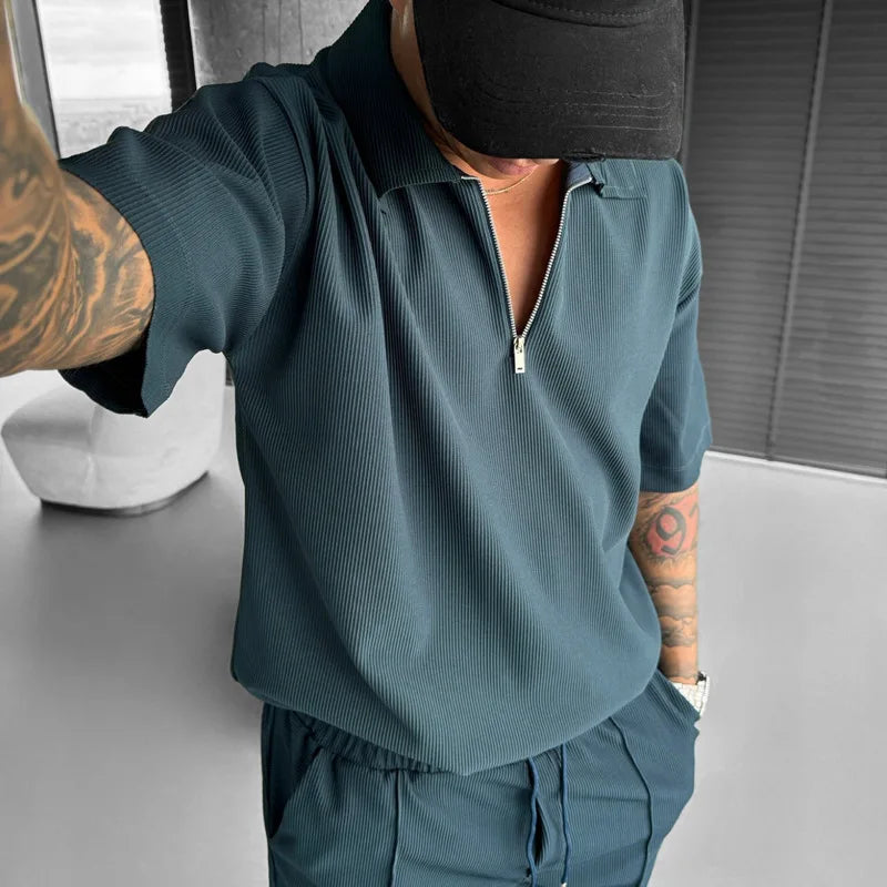 Fashion Zipper Polo