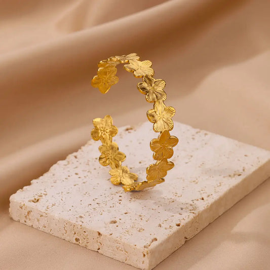 Flower Cuff Bracelet