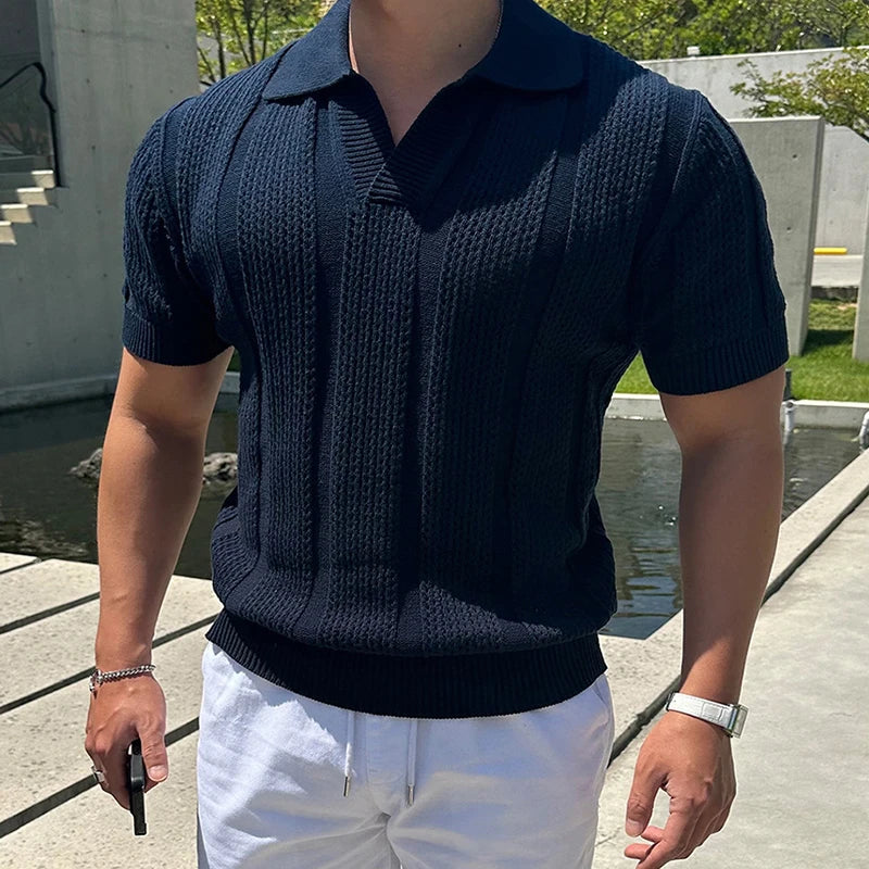 Casual Mens Mesh Polo